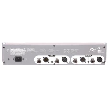 Peavey QF215 2-Channel Graphic Equalizer, 20Hz-20kHz Frequency Response