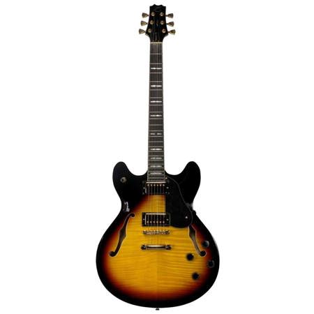 Peavey JF-1 Hollow-Body Jazz Style Electric Guitar, Sunburst