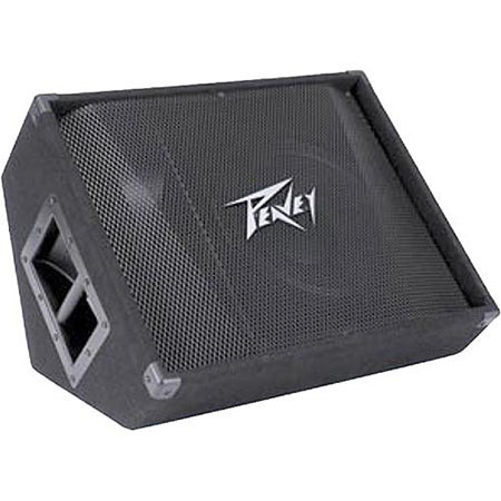 Peavey PV12M 12" 2-Way Stage Monitor Speaker, 500 Watts Peak Power, 1.4" Titanium Compression Driver, 2x 1/4" Parallel Inputs, Single