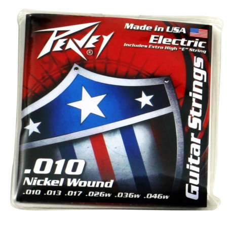 Peavey Nickel-Wound Guitar Strings, 10-46w Gauge, 6-String Set