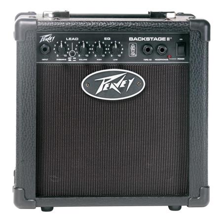 Peavey Backstage II 10W Guitar Amplifier, 6" Speaker, 2-Band EQ, Volume and Overdrive Controls, Headphone Jack, Tape/CD Input