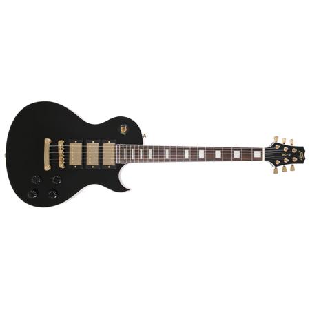Peavey SC 3 Single Cut Away 3 Pickup Electric Guitar 22 Frets Mahogany Neck Mahogany Body Rosewood Fingerboard Black