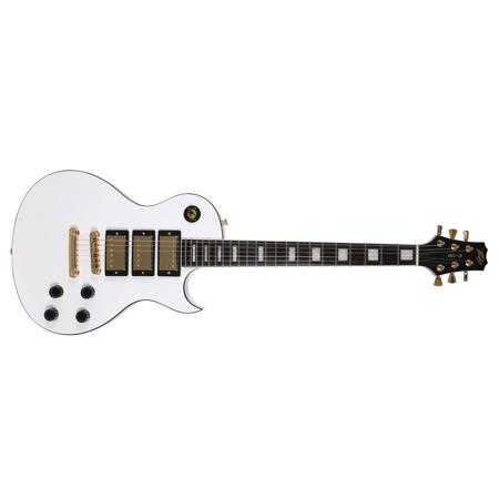 Peavey SC-3 Single Cut Away 3 Pickup Electric Guitar, White