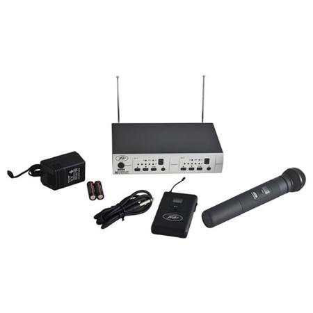 Peavey 16-Channel UHF Diversity Wireless Mic System with Handheld and Guitar Mic