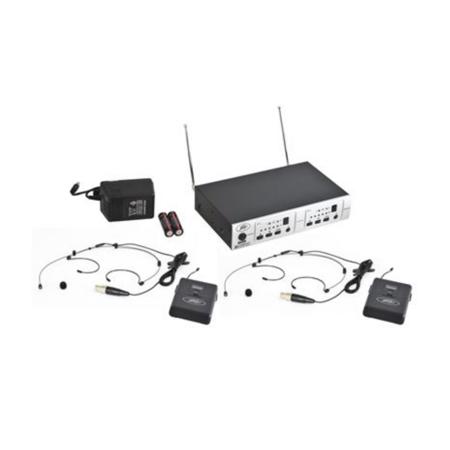 PV 16DR Ch UHF Rec System - Wireless BHS Headset Mic
