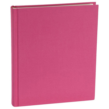 Semikolon Classic Medium Bound 8.25x10" Photo Album, 40 Ivory Pages, Pink