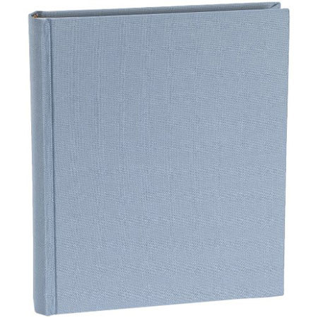 Semikolon Pierre Belvedere Classic Series, Medium Bound 8.25x10" Photo Album with Linen Covers, 40 Ivory Pages, Color: Ciel.