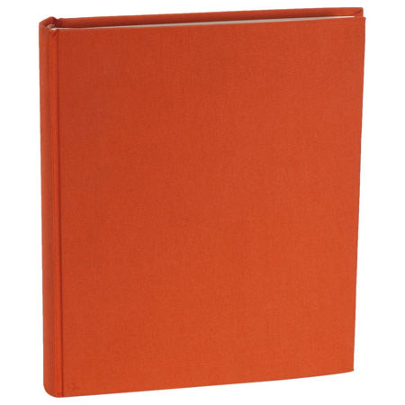 Semikolon Classic Medium Bound 8.25x10" Photo Album, 40 Ivory Pages, Orange