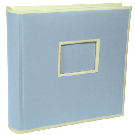 Semikolon Economic 200 Bound 8.6x8.6" Photo Album, 50 Clear Pages, Ciel