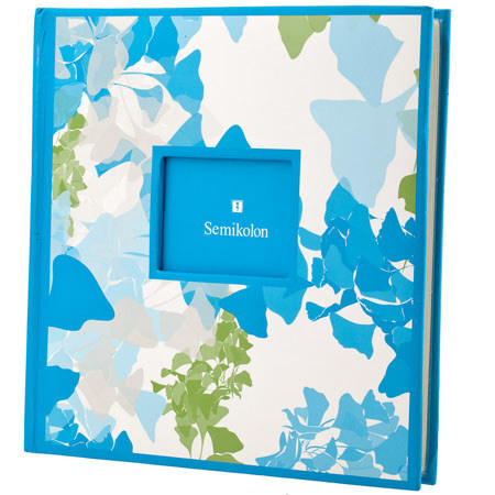 Semikolon Economic 200 Bound 8.6x8.6" Photo Album, 50 Clear Pages, Ginko