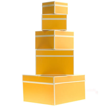 Semikolon Set of Five Giftboxes, Nested - Color: Lilac
