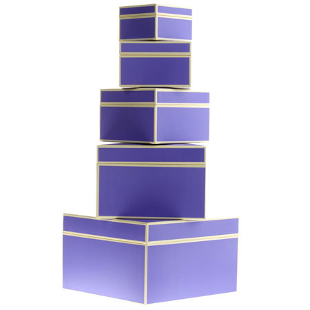 Semikolon Set of Five Giftboxes, Nested - Color: Sun