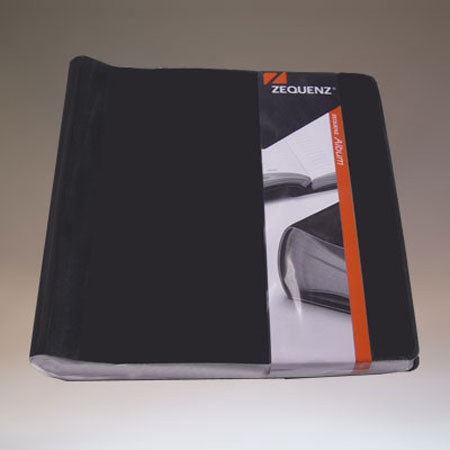 Semikolon Zequenz Bound 8.75x9" Photo Album, Holds 100 4x6" Photos 2-Up, Black