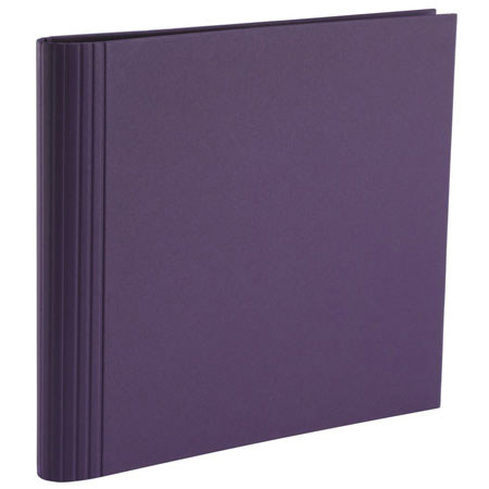 Semikolon Pierre Belvedere 23 Ring Refillable 14x13" Scrapbook Binder, Color: Lilac