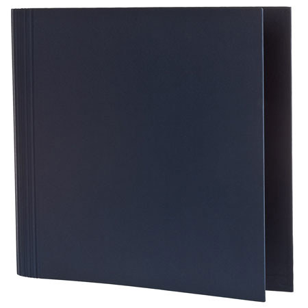 Semikolon 23 Ring Refillable 14x13" Scrapbook Binder, Marine Blue