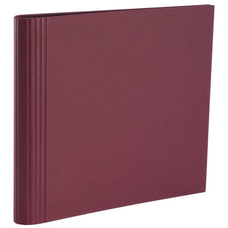 Semikolon Pierre Belvedere 23 Ring Refillable 14x13" Scrapbook Binder, Color: Burgundy