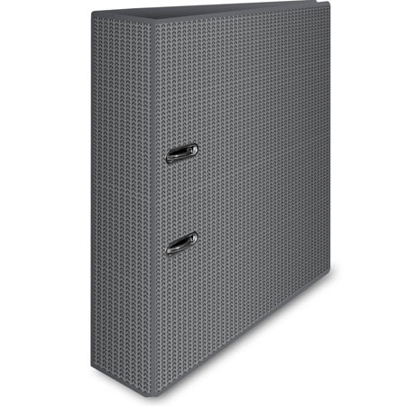 Semikolon 3 Ring Binder with 2.75" Rings, 11.5x12.5x2.75", Filigree Gray