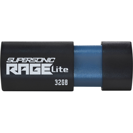 Patriot Supersonic Rage Lite 32GB USB 3.2 Gen 1 Type-A Flash Drive