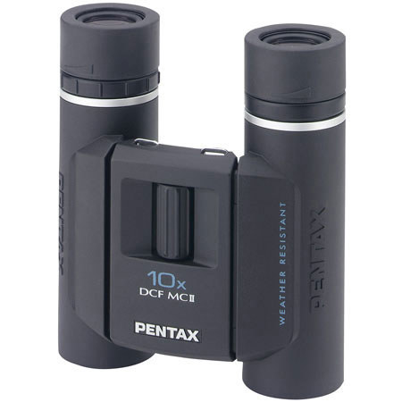 Pentax 10x25 DCF MC II, High Resolution Weather Resistant Roof Prism Binocular with 5.0 Degree Angle of View. (Demo, without original box)