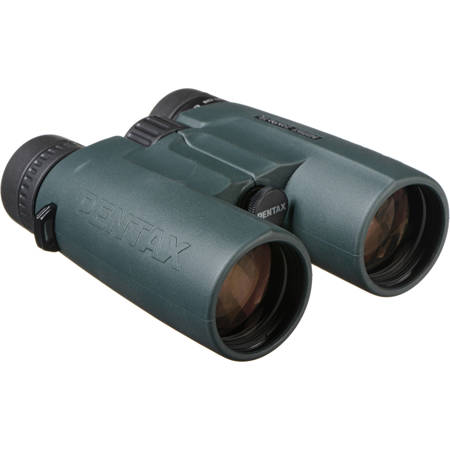 Pentax 10x43 ZD Series ED Roof Prism Binocular, 6.0 Degree Angle of View, Green