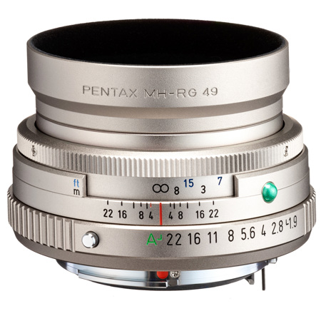 Pentax HD Pentax-FA 43mm f/1.9 Limited Lens, Silver, Tiffen 49mm