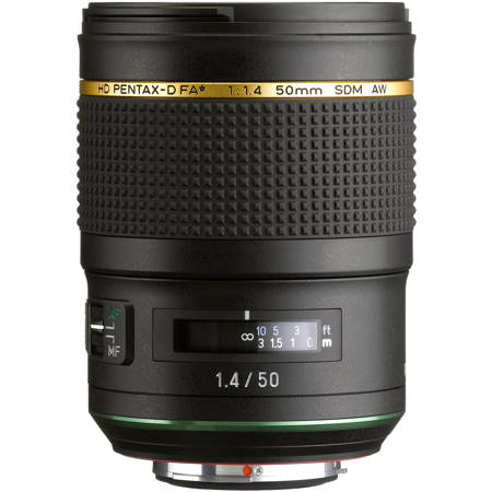 Pentax HD Pentax-D FA 50mm f/1.4 SDM AW Lens, Black 21260 Pentax HD Pentax-D FA 50mm f/1.4 SDM AW Lens, Black 21260