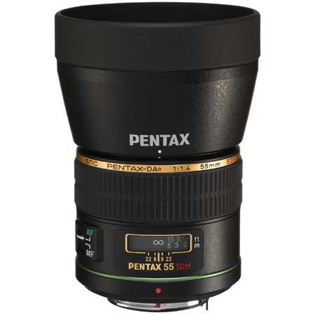 Pentax SMCP-DA 55mm f1.4 SDM Auto Focus Lens #21790 -BUNDLE- UV Filter+Cleaner