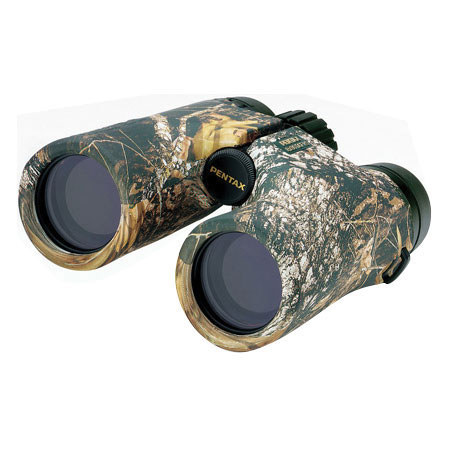 Pentax 8x36 DCF HS, Weather Resistant Roof Prism Binocular with 6.5 Degree Angle of View, Color: Cameo, Mossy Oak Break-Up, U.S.A.
