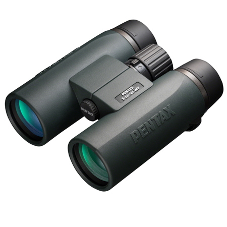Pentax 8x42 SD Series WP Roof Prism Binocular, 7.5 Degree Angle of View, Green