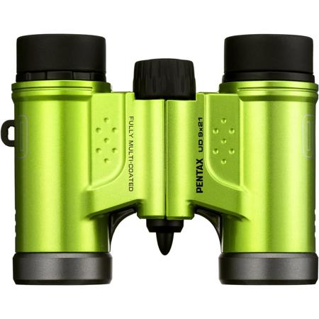 Pentax 9x21 UD Weather Resistant Roof Prism Binocular, 6Deg Angle of View Green