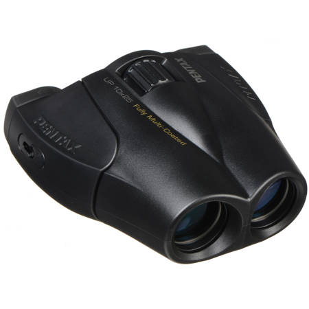 Pentax 10x25 UP Series Weather Resistant Porro Prism Binocular with 5.0 Degree Angle of View, Black