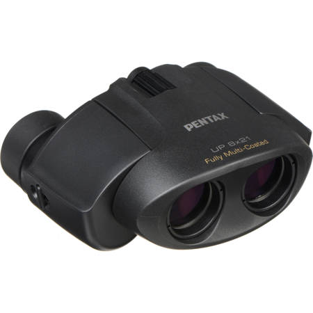 Pentax 8x21 UP Series Porro Prism Binocular, 6.2 Degree Angle of View, Black