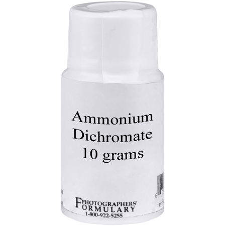 Photographers' Formulary 10g Ammonium Dichromate for Photographic Processing