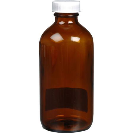 Photographers' Formulary 250ml Glass Bottle with Narrow Mouth, Amber