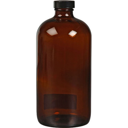Photographers' Formulary 1000ml Glass Bottle with Narrow Mouth, Amber