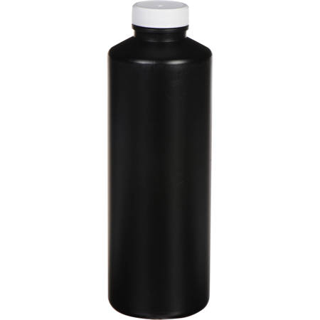 Photographers' Formulary 500ml, 16.9oz, Plastic Bottle with Narrow Mouth, Black