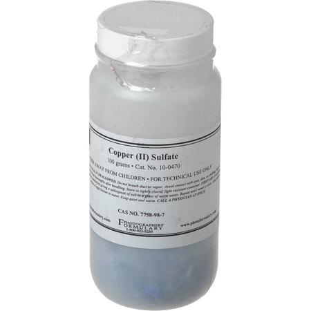 Photographers' Formulary 100g Copper Sulfate, Hazmat