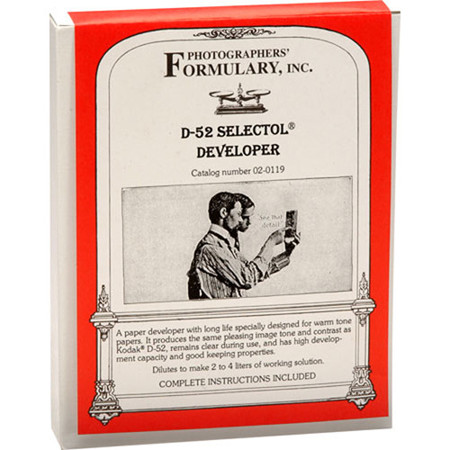 Photographers' Formulary D-52 Film Developer, Makes 2-4Lt Solution