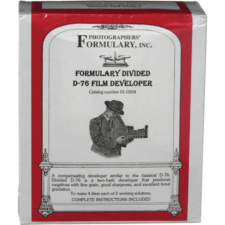 Photographers' Formulary Divided D-76 Film Developer, Makes 4Lt Solution
