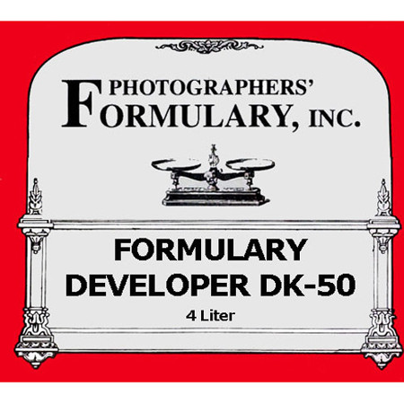 Photographers' Formulary DK-50 Film Developer, Makes 4Lt Solution