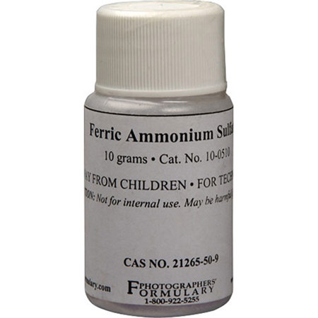 Photographers' Formulary 10g Ferric Ammonium Sulfate
