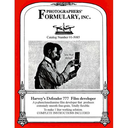 Photographers' Formulary Harvey's Defender 777 Film Developer,Makes 1Lt Solution