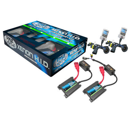 Pyle PSB5202K12K 12000K Slim Ballast Single Beam HID Xenon Driving Lights, Pair