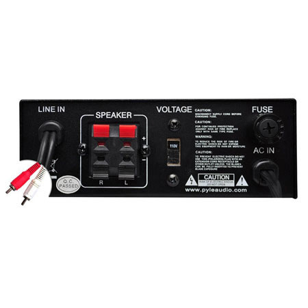 Pyle PCAU15A Mini 2x15 Watt Stereo Power Amplifier USB/SD/MMC Card Reader Inputs
