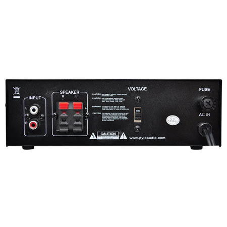 PyleHome PCAU46A Mini 2x120 Watt Stereo Power Amplifier with USB/SD Input