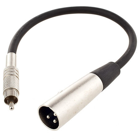 Pyle PCBL10F1 12 Gauge 1ft RCA Male to 3-Pin XLR Male Audio Cable