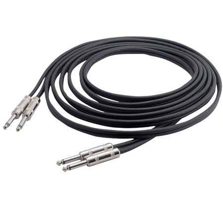 Pyle PCBL2F15 15ft Dual 1/4" Male to 1/4" Male Jack Audio Cable