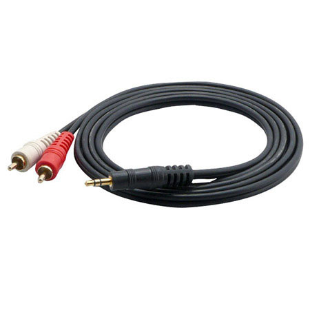 Pyle PCBL42FT6 6ft 12 Gauge RCA Male to 3.5mm" Male Cable