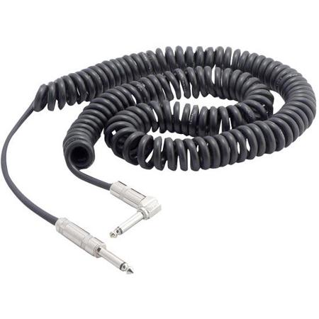Pyle PCBLGF25 Coiled 25ft 1/4" Male to 1/4" Right Angle Male Cable