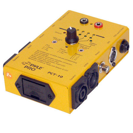 Pyle PCT10 8 Plug Pro Audio Cable Tester